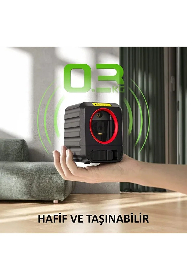 KBL90G 30 Metre Profesyonel Yatay ve Dikey Otomatik Hizalamalı Yeşil Çapraz Çizgi Lazer Distoma